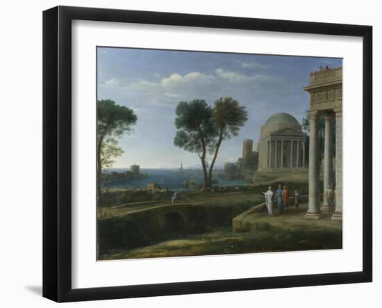 Landscape with Aeneas at Delos, 1672-Claude Lorraine-Framed Giclee Print