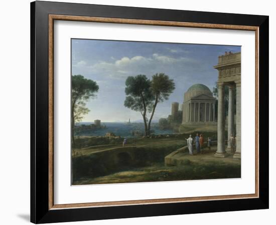 Landscape with Aeneas at Delos, 1672-Claude Lorraine-Framed Giclee Print