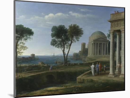 Landscape with Aeneas at Delos, 1672-Claude Lorraine-Mounted Giclee Print