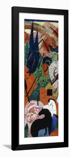Landscape with Animals and Rainbow-Franz Marc-Framed Giclee Print