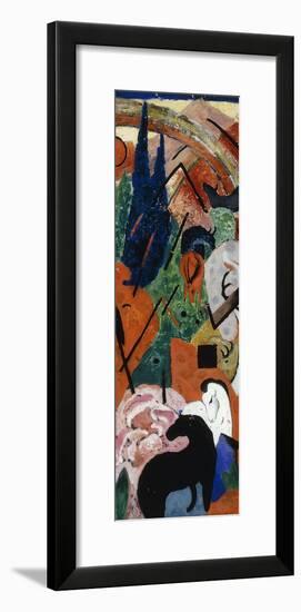 Landscape with Animals and Rainbow-Franz Marc-Framed Premium Giclee Print