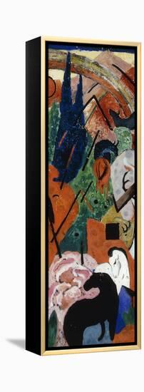 Landscape with Animals and Rainbow-Franz Marc-Framed Premier Image Canvas