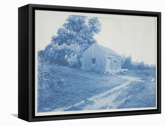 Landscape with Barn, Ipswich, Ma, 1890-1910 (Cyanotype)-Arthur Wesley Dow-Framed Premier Image Canvas