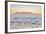 Landscape with Beach and Table Mountain at Sunrise-Werner Lehmann-Framed Photographic Print