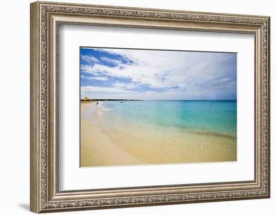 Landscape with Beach and Turquoise Sea, Meads Bay, Anguilla, Lesser Antilles-Stefano Amantini-Framed Photographic Print