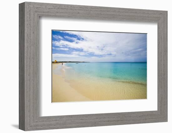 Landscape with Beach and Turquoise Sea, Meads Bay, Anguilla, Lesser Antilles-Stefano Amantini-Framed Photographic Print