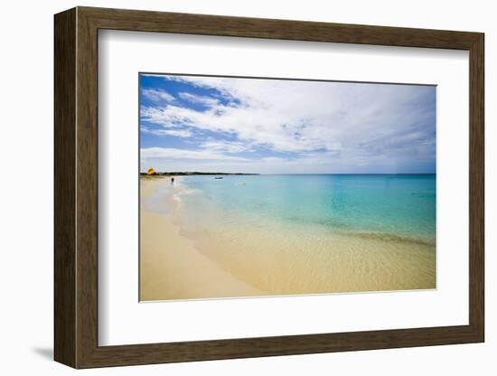 Landscape with Beach and Turquoise Sea, Meads Bay, Anguilla, Lesser Antilles-Stefano Amantini-Framed Photographic Print
