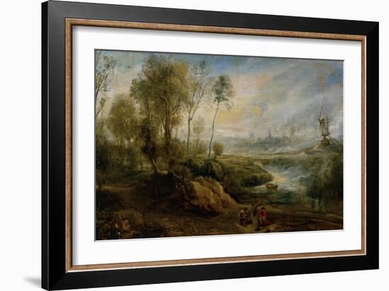 Landscape with Birdcatcher-Peter Paul Rubens-Framed Giclee Print