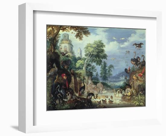 Landscape with Birds, 1628-Roelandt Jacobsz. Savery-Framed Giclee Print