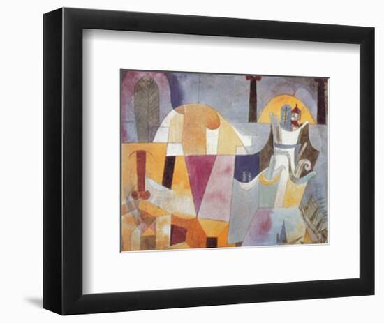 Landscape with Black Columns-Paul Klee-Framed Art Print