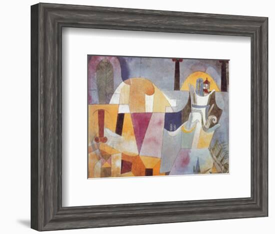 Landscape with Black Columns-Paul Klee-Framed Art Print