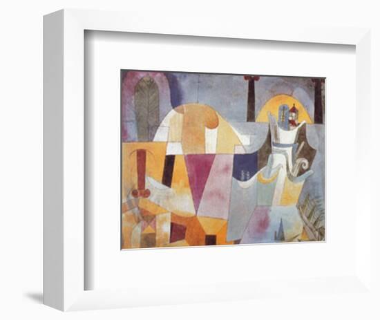 Landscape with Black Columns-Paul Klee-Framed Art Print