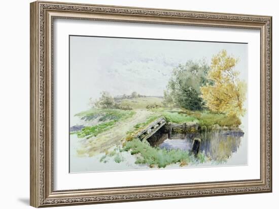 Landscape with Bridge over a Stream-John Clayton Adams-Framed Giclee Print