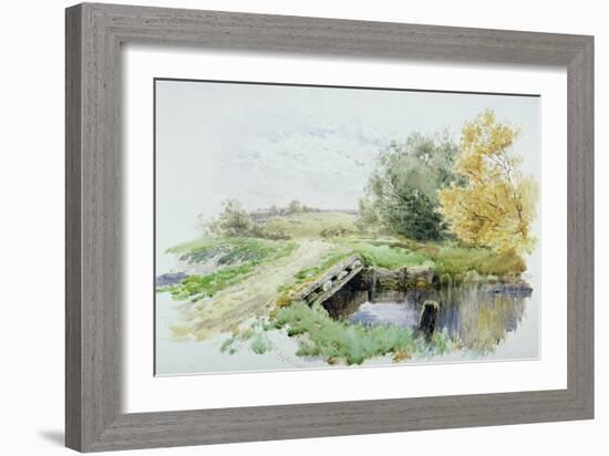 Landscape with Bridge over a Stream-John Clayton Adams-Framed Giclee Print