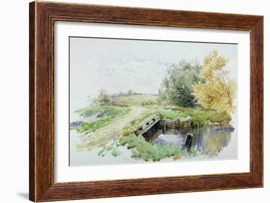 Landscape with Bridge over a Stream-John Clayton Adams-Framed Giclee Print