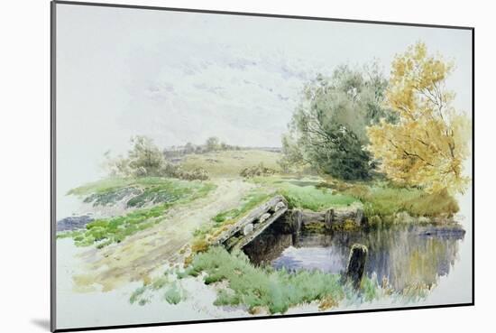 Landscape with Bridge over a Stream-John Clayton Adams-Mounted Giclee Print