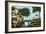 Landscape with Bridge-Henri Rousseau-Framed Art Print