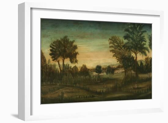 Landscape with Buildings, late 18th century-American School-Framed Giclee Print
