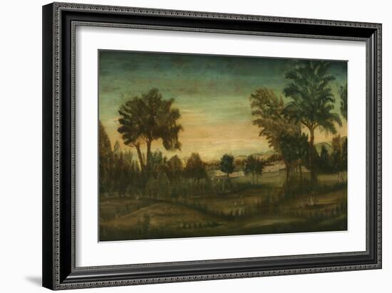 Landscape with Buildings, late 18th century-American School-Framed Giclee Print