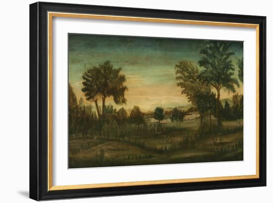 Landscape with Buildings, late 18th century-American School-Framed Giclee Print