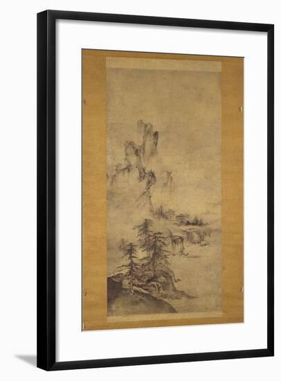 Landscape with Buildings-null-Framed Giclee Print