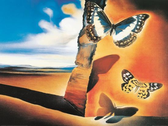 Landscape With Butterflies Art Print Salvador Dali Art Com
