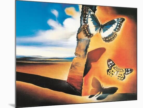 Landscape With Butterflies Mounted Print Salvador Dali Art Com