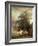 Landscape with Carriage or House Beyond the Trees-Paulus Potter-Framed Premium Giclee Print