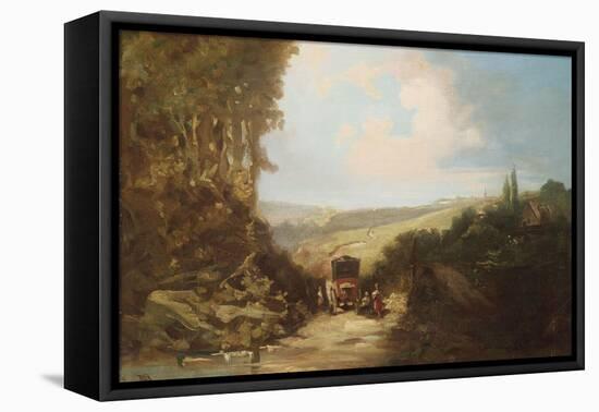 Landscape with Carriage-Leon Bakst-Framed Premier Image Canvas
