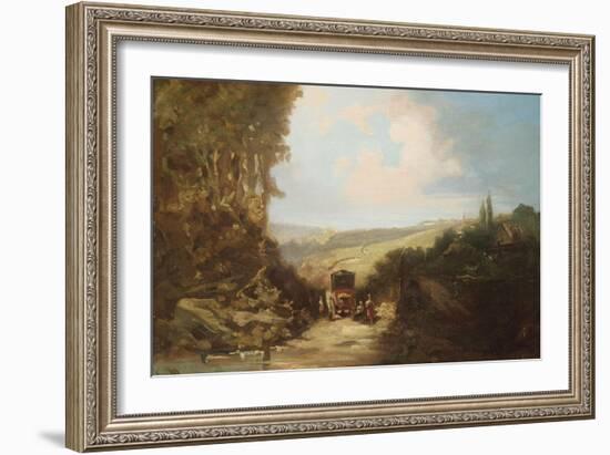 Landscape with Carriage-Leon Bakst-Framed Giclee Print