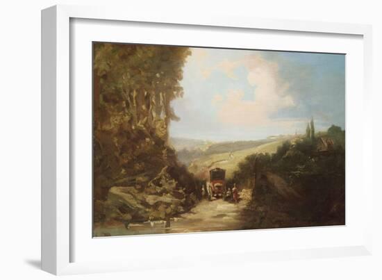 Landscape with Carriage-Leon Bakst-Framed Giclee Print
