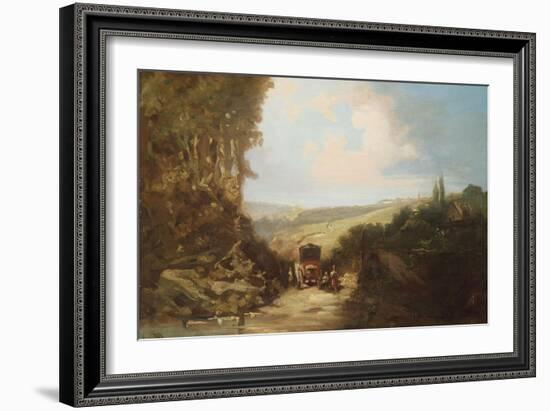 Landscape with Carriage-Leon Bakst-Framed Giclee Print