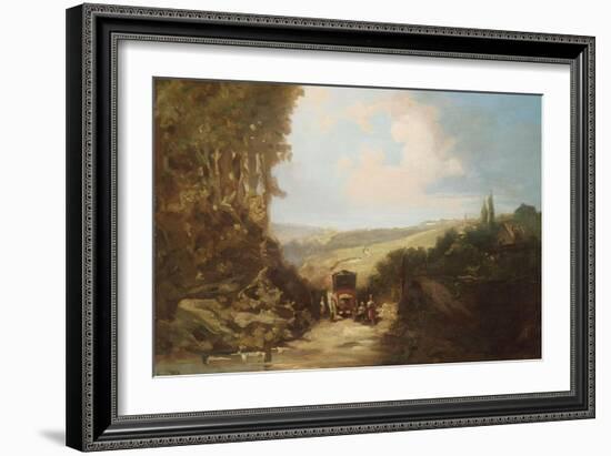 Landscape with Carriage-Leon Bakst-Framed Giclee Print