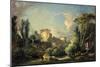 Landscape with Castle and Mill, c.1765-Francois Boucher-Mounted Giclee Print