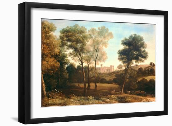 Landscape with Castle-Claude Lorraine-Framed Giclee Print