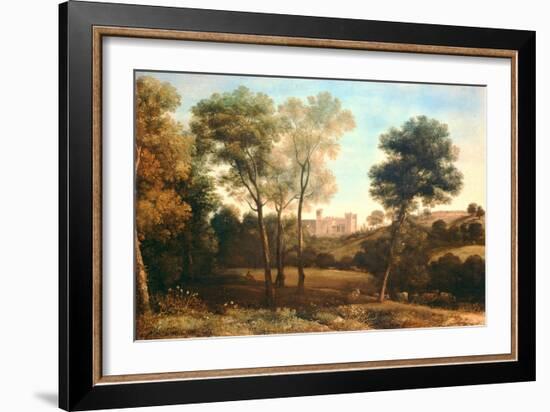 Landscape with Castle-Claude Lorraine-Framed Giclee Print