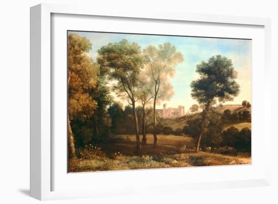 Landscape with Castle-Claude Lorraine-Framed Giclee Print