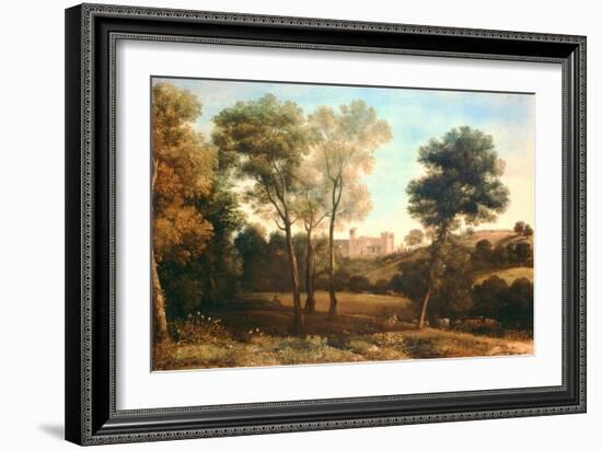 Landscape with Castle-Claude Lorraine-Framed Giclee Print