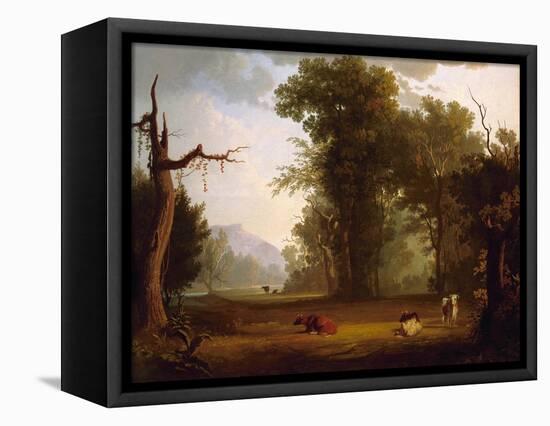 Landscape with Cattle, 1846-George Caleb Bingham-Framed Premier Image Canvas