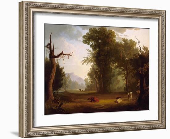 Landscape with Cattle, 1846-George Caleb Bingham-Framed Giclee Print