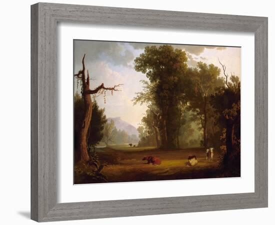 Landscape with Cattle, 1846-George Caleb Bingham-Framed Giclee Print