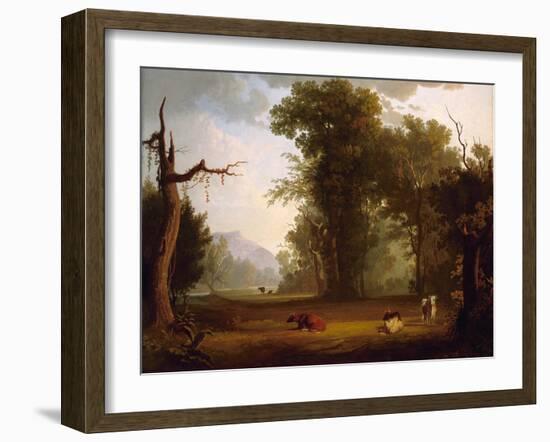 Landscape with Cattle, 1846-George Caleb Bingham-Framed Giclee Print