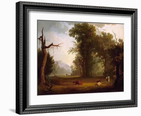 Landscape with Cattle, 1846-George Caleb Bingham-Framed Giclee Print