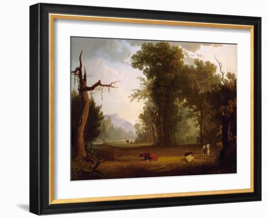 Landscape with Cattle, 1846-George Caleb Bingham-Framed Giclee Print