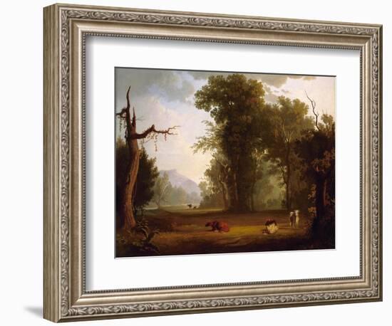 Landscape with Cattle, 1846-George Caleb Bingham-Framed Giclee Print