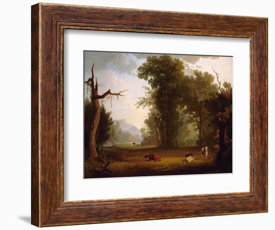 Landscape with Cattle, 1846-George Caleb Bingham-Framed Giclee Print