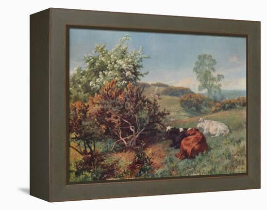 Landscape with Cattle (In the Nower, Dorking), c1899-Charles Collins-Framed Premier Image Canvas