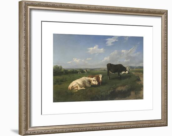 Landscape with Cattle-Rosa Bonheur-Framed Premium Giclee Print