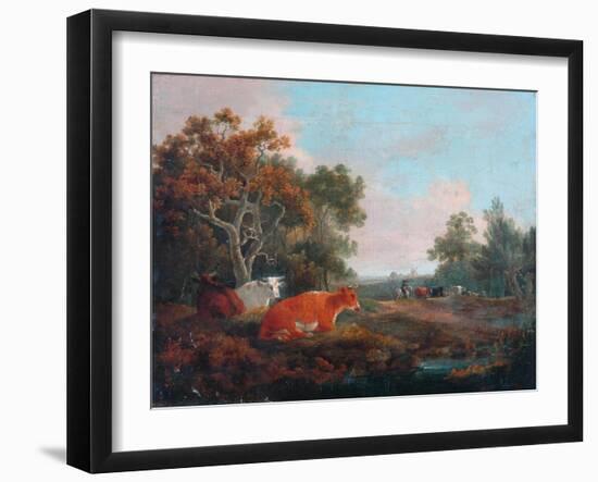 Landscape with Cattle-William Collins-Framed Giclee Print