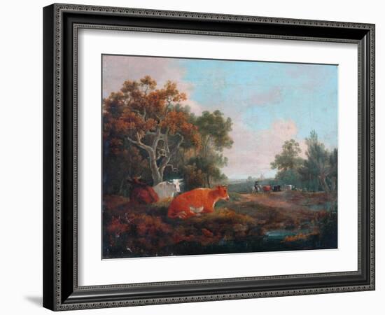 Landscape with Cattle-William Collins-Framed Giclee Print